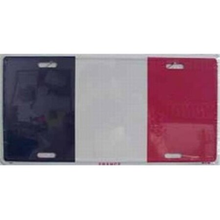 France Flag Metal Novelty License Plate Tag LP-528